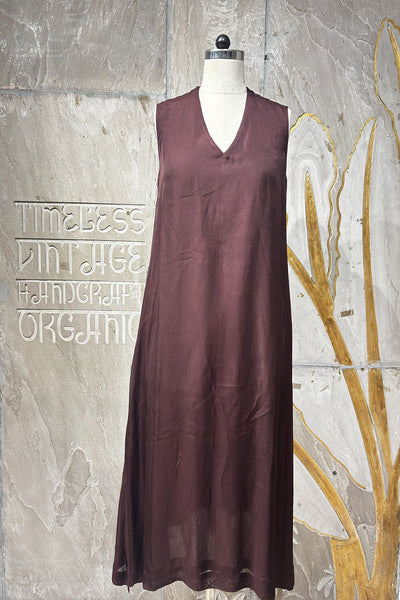BROWN CHIFFON TUNIC (1 PC)