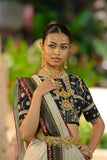 TOOSH KHADI SILK EMB. SAREE SET (2 PCS)