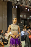 PURPLE & TOOSH BROCADE EMB. LEHENGA SET (4 PCS)