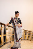 TOOSH KHADI SILK EMB. SAREE SET (2 PCS)