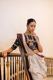 TOOSH KHADI SILK EMB. SAREE SET (2 PCS)