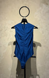 MIDNIGHT BLUE DUPION SILK BODYSUIT (FA-27A)