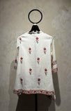 IVORY COTTON PRINTED TUNIC (TNC-39B) (1PC)