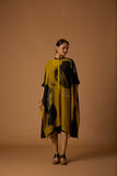 MUSTARD SILK CHANDERI KAFTAN