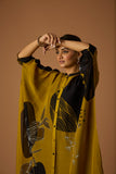 MUSTARD SILK CHANDERI KAFTAN