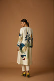 IVORY SILK CHANDERI PRINTED TUNIC
