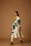 IVORY SILK CHANDERI PRINTED TUNIC