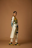 IVORY SILK CHANDERI PRINTED TUNIC