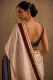 Ivory Heritage Border Saree (2PCS)