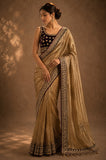 Antique Gold Tissue Saree (2PCS)