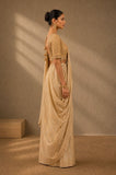 Ivory Gold Woven Tissue Saree (2PCS)