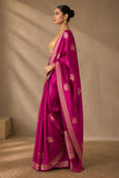 Fuchsia Silk Saree (2PCS)