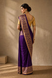 Royal Purple Banarasi Silk Saree (2PCS)