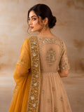 A TOOSH ANARKALI PAIRED WITH A MUSTARD DUPATTA. (3PCS)