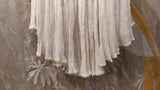 Ivory  gauze crinkled sharara (BNS-07A/SHA)