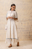 IVORY HANDLOOM COTTON STRAIGHT KURTA (CL-05)