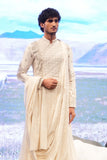 Ivory embroidered angrakha set (TLM-02)