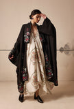 Ivory ﬂoral printed handkerchief dress and Overcoat Set (E-21/TL-92)