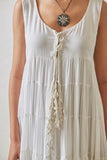 WHITE COTTON DRESS (BFW-05A)