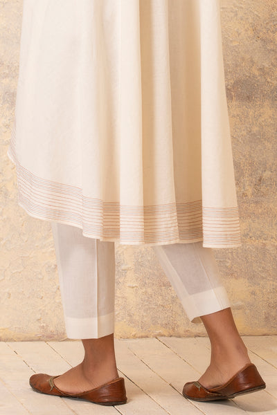IVORY COTTON STRAIGHT PANTS (BNS-06A/BTM)