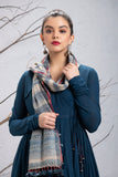 GREY STOLE WITH COBALT BLUE AND RED STRIPES DETAILING (STL-05)