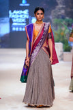Grey crinkled gauze skirt set (DMT-02) ( DMT-02 & FB-11)