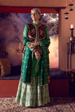 Geeta-S green tussar georgette embroidered kurta set ( FB-18 )