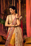Kanika-M multi-coloured silk dupion foil radha printed lehenga ( FB-23 )