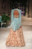 Embroidered Jacket And Blouse With Circular Skirt JP-10