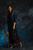 Floral Booti Printed & Embroidered Kurta Set (ALY-01)