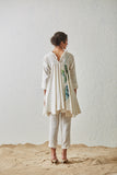 PRINTED COTTON PEPLUM DRESS (BFW-11A)