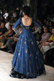 Embroidered Blouse With Dress And Circular Skirt JP-12