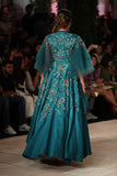 Embroidered Swallow Tailed Dress And Skirt Set