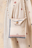 IVORY HANDLOOM PATCH WORK QUILTED BAG (CL-16)