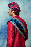 Blue Woolen Embroidered Dushala (DUS-70)
