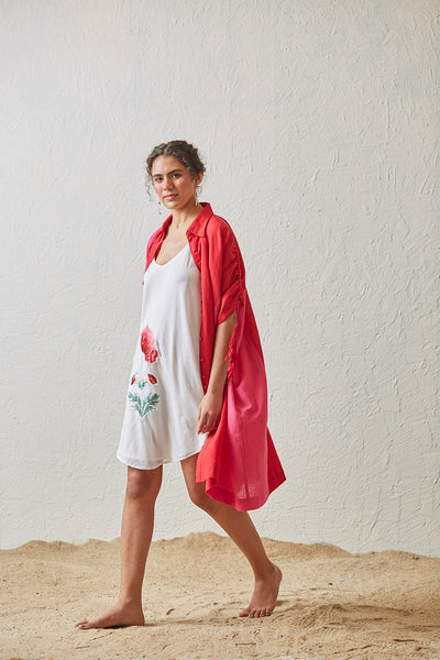 DUAL SHADED LOOSE LINEN JACKET (BFW-02)