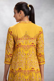 Mustard Tree Of Life Printed  Kurta ( LW-14 )