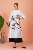 IVORY PRINTED TUNIC (PNK-09A)