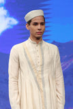 Beige embroidered draped kurta set (E-04/TLM -05)