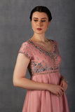 FRESH PINK SILK CHANDERI DRESS (MK-11)