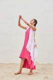 FUCHSIA LINEN DRESS (BFW-07A)