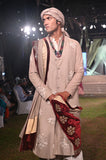 Toosh silk embroidered achakan set (TLM-06)
