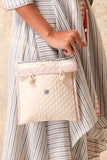 IVORY HANDLOOM PATCH WORK QUILTED BAG (CL-16)