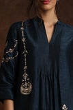 Moon Motifs Embroidery Contrast Double Layered Kurta With Palazzo (YMN-14)