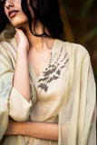 Living Green Chanderi drape kurta ( NT-22 )