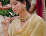 An Yellow gota embroidered Anarkali set (SK-32)