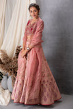 OLD ROSE LEHENGA SET WITH MAROON BLOUSE AND DARK OLD ROSE DUPATTA (MH-08A)