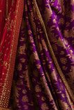 Kanika-W red silk dupion embroidered double layered lehenga set ( FB-05 )