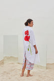 PRINTED WHITE COTTON JACKET (BFW-19)