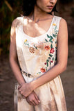 Classic organic dyed cotton sleeveless shift dress ( NT-07 )